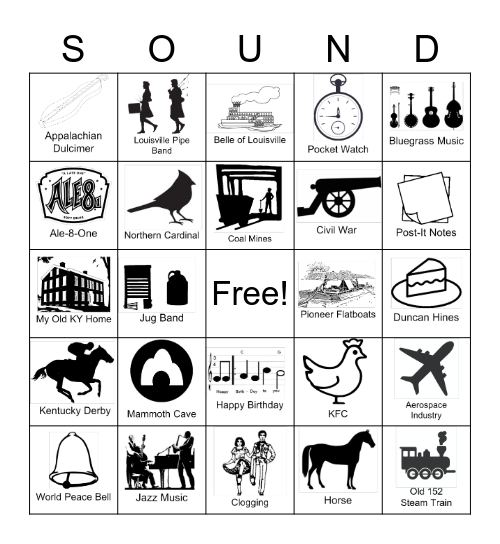 Sounds of Kentucky Bingo Card