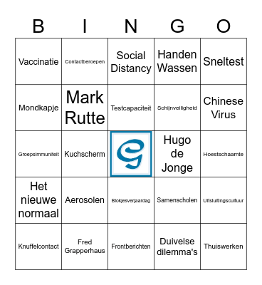 Corona-Bingo Ronde Bingo Card