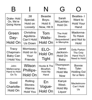 Total-Quiz.com Presents: Radio Bingo On "Hold" Bingo Card