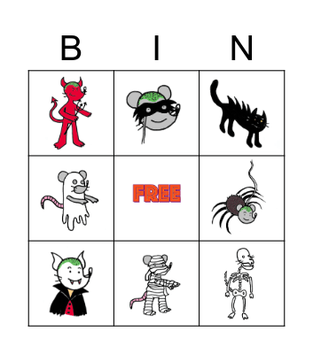 Halloween Bingo Card