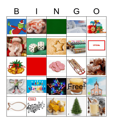 Lenius Christmas BINGO Card