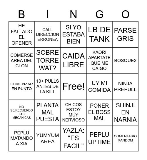 EDEN BINGO MEMES Bingo Card