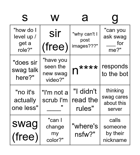 scrub bingo :dem: Bingo Card