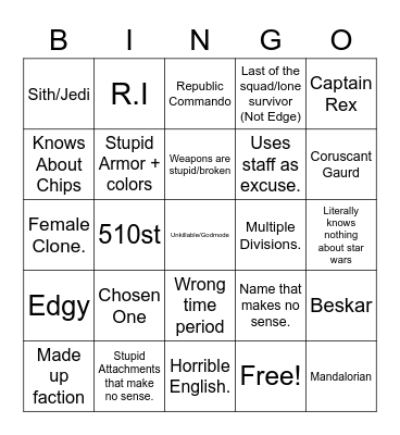 FRP BINGO Card