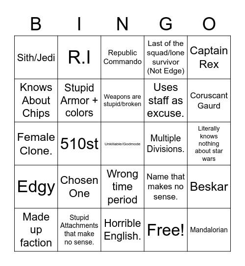 FRP BINGO Card