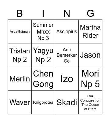 Fredboss Alt 2021 Bingo Card