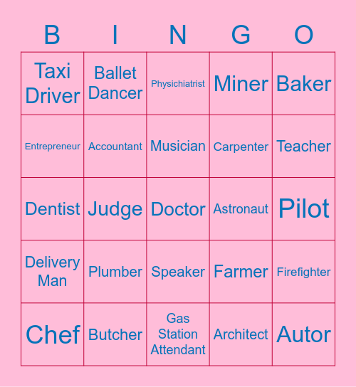 gissaelle Bingo Card