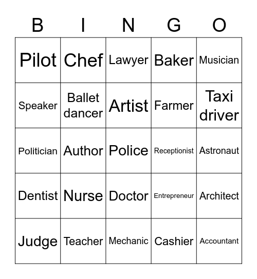 Bingo Bingi HALCY Bingo Card