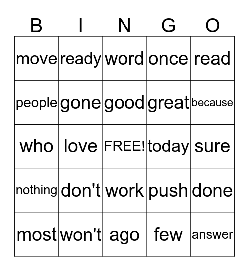 Extension SIPPS 1st quarter/5 Bingo Card