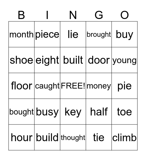 Extension SIPPS 2nd quarter/2 Bingo Card