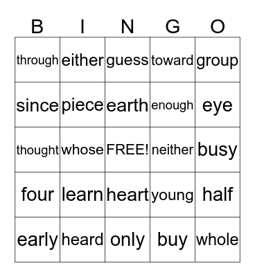 Extension SIPPS 2nd quarter/3 Bingo Card