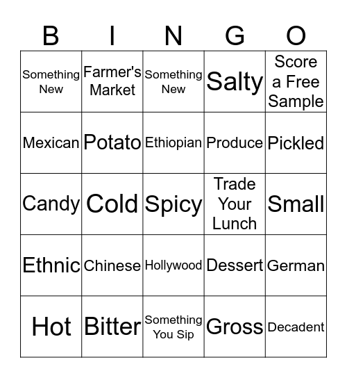 #LAEXPERIENCE2015 Bingo Card