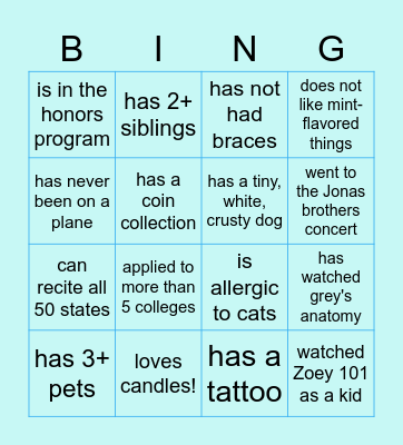 Bingo Card