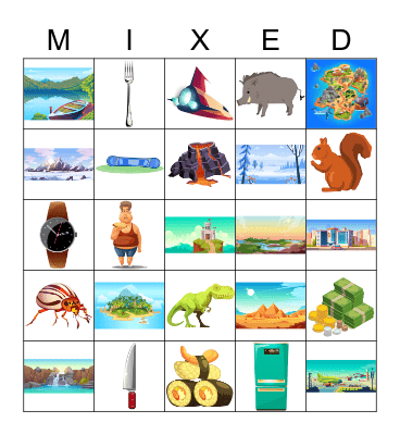 Mixed Bingo 2021 Bingo Card