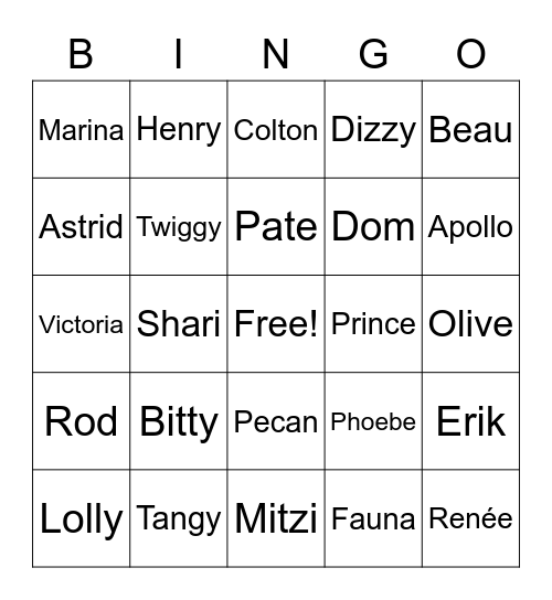 snailsmails' RINGO card!! Bingo Card