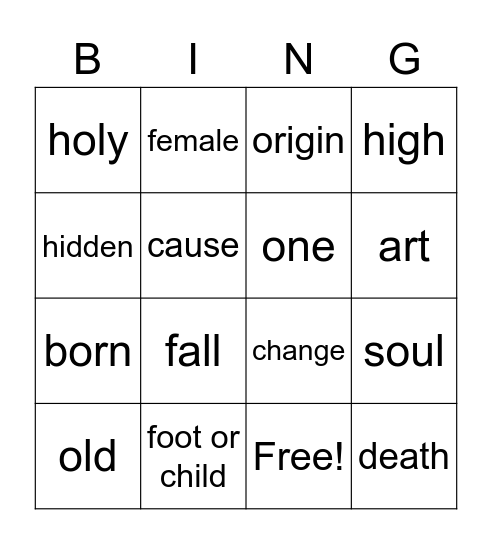 WWW 10 Bingo! Bingo Card