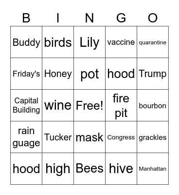 Robert's Birthday BINGO! Bingo Card