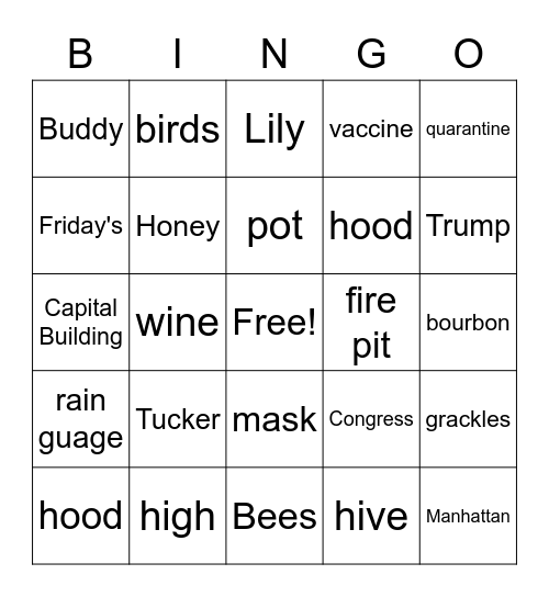 Robert's Birthday BINGO! Bingo Card