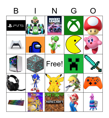 Gaming Bingo Card