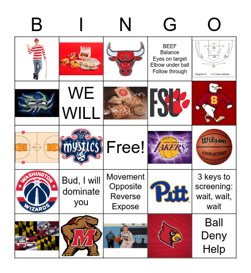 SOUTH RIVER GIRLS BBALL Bingo Card