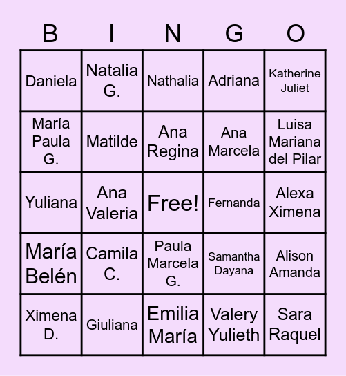 4A BINGO APDE Bingo Card