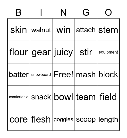BR-120-L1-nonfiction-U9~12 Bingo Card