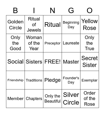 You're Among Friends Bingo Card