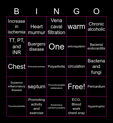 Adult 2 Bingo Card