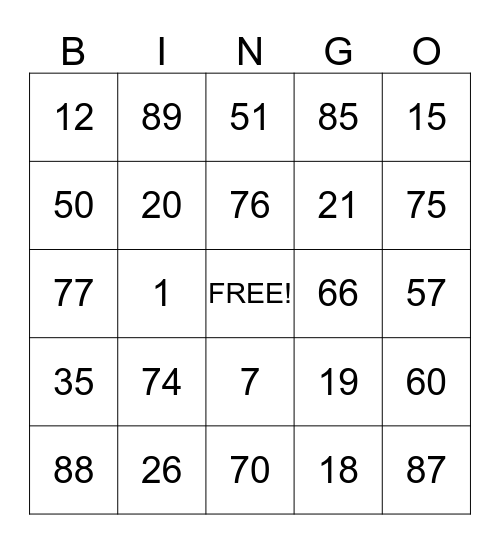 Sinterklaas Bingo! Bingo Card