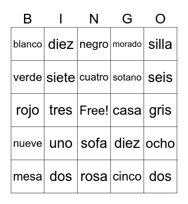 Ryan Bingo Card