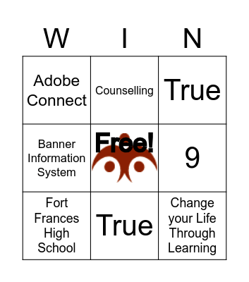 Confederation College Bingo! Bingo Card