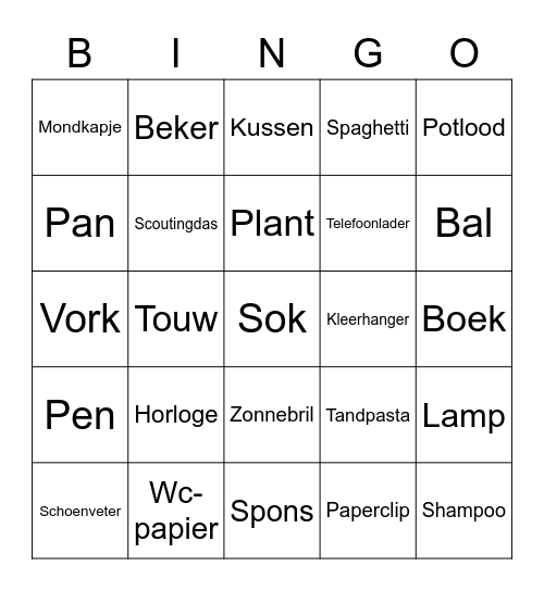 Sioniehorde BINGO Card