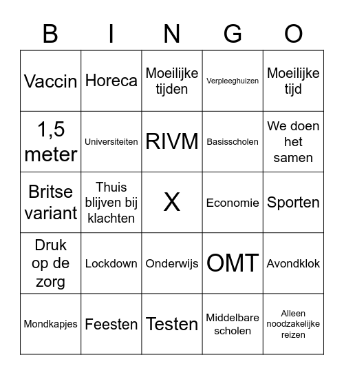 Perso bingo Card