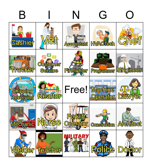 SCVRD CAREER BINGO Card