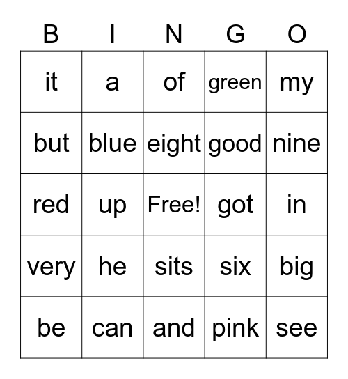 Family Game Night Bingo Card