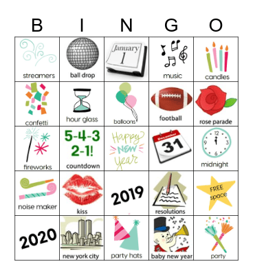 New Years BINGO  Bingo Card