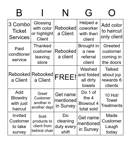 New Year BINGO! Bingo Card