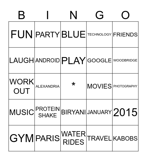 Bingo Card