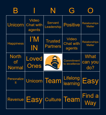 Concorde Bingo Card