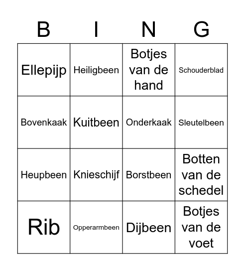 Botten bingo 2021 Bingo Card