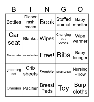 Baby Ross Bingo Card