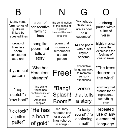 Device-O Bingo Card