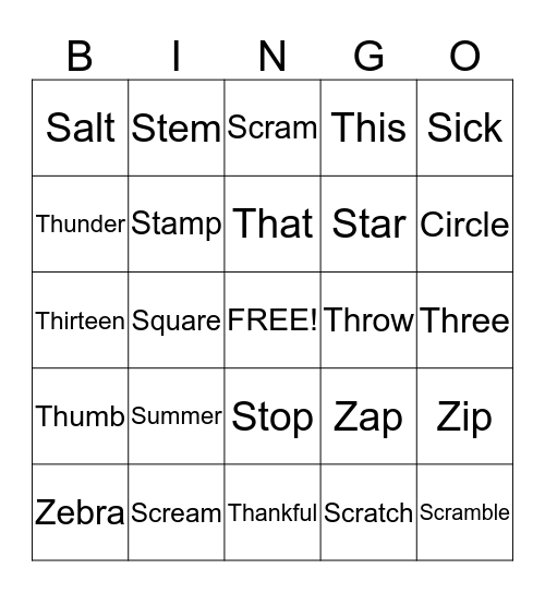 BINGO! Bingo Card
