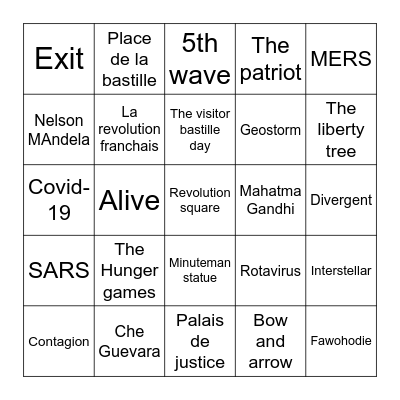 WIN's BINGO! Bingo Card