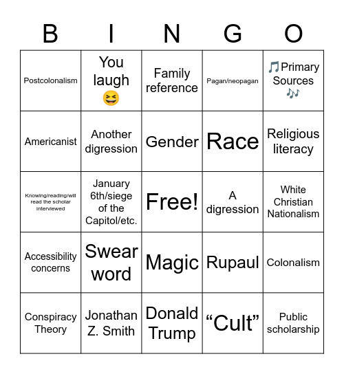 Keeping it 101 Season 3 Bingo Card Bingo Card