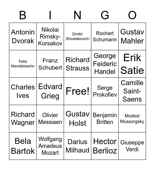 1/13/21 Bingo Card