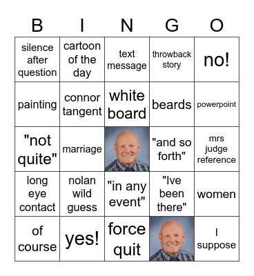 palmer bingo Card