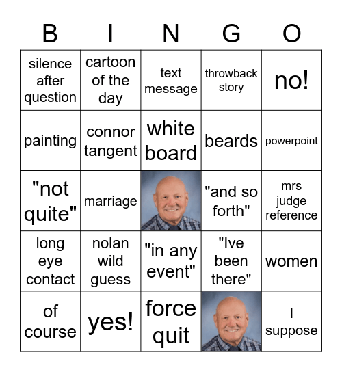 palmer bingo Card