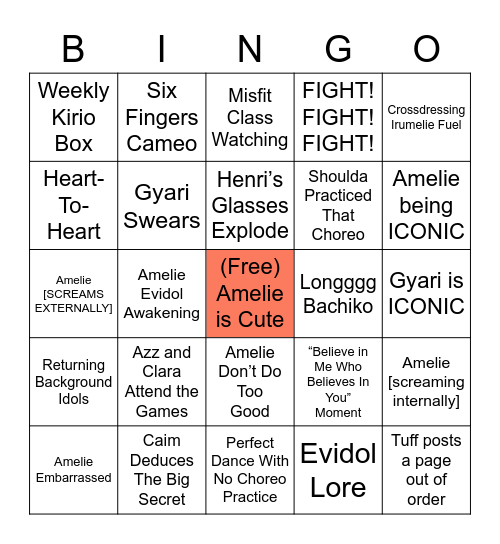 187 Bingo Card