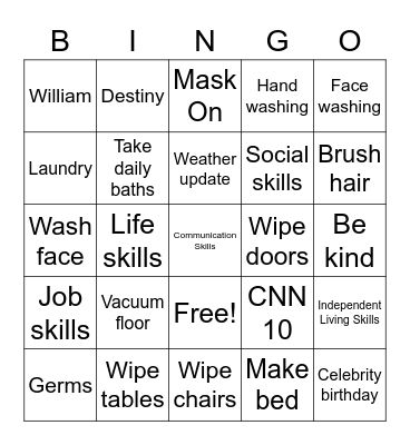 BINGO Card